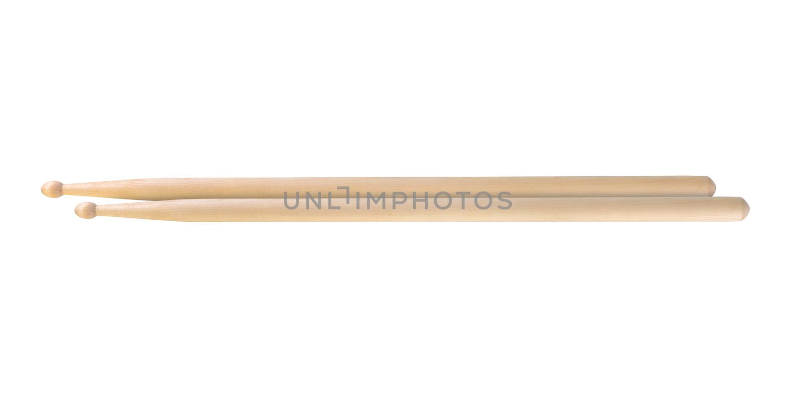 set of drum sticks web banner isolated on white by VivacityImages