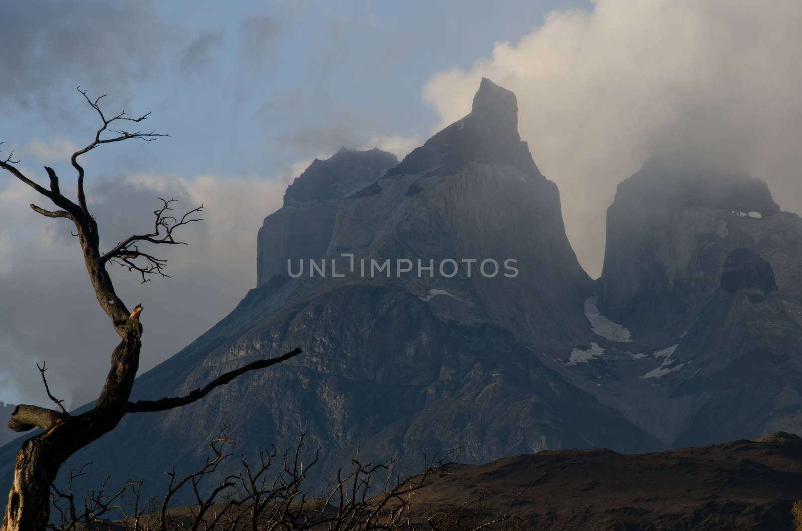 Paine Horns in the Torres del Paine National Park. by VictorSuarez