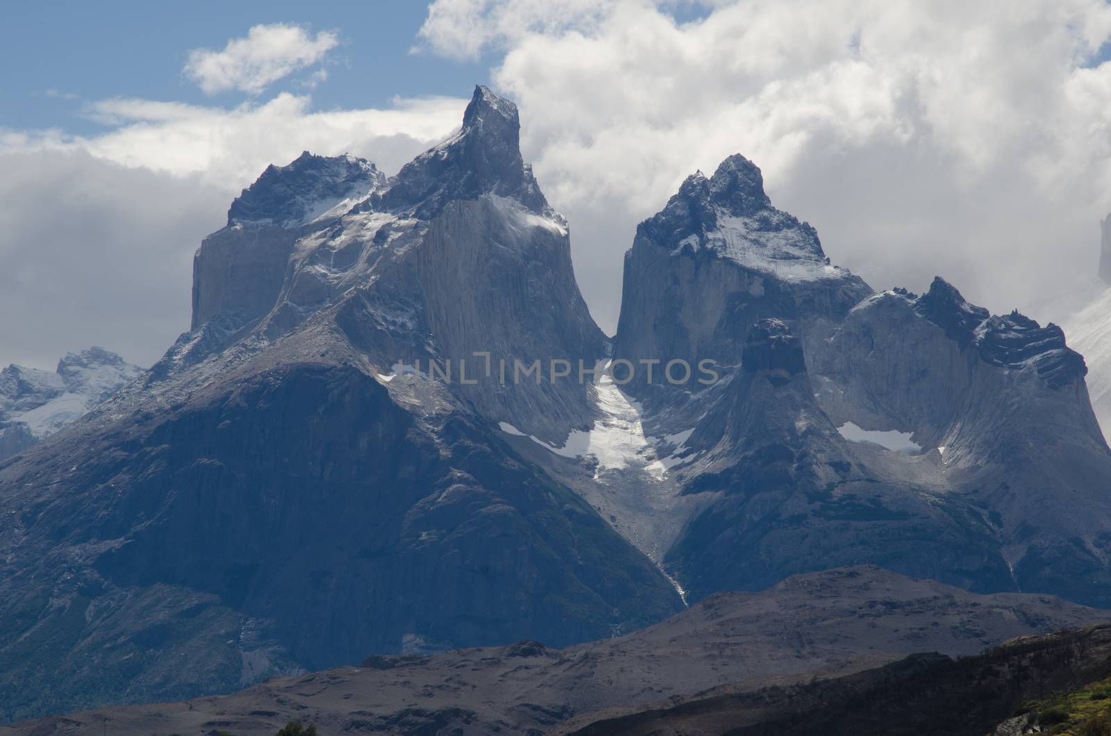 Paine Horns in the Torres del Paine National Park. by VictorSuarez