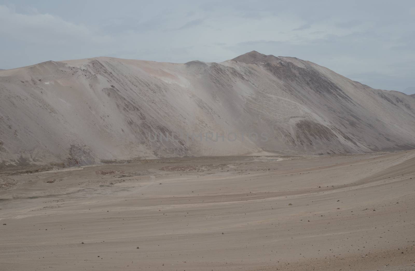 Desert landscape in the Arica y Parinacota Region. Chile.