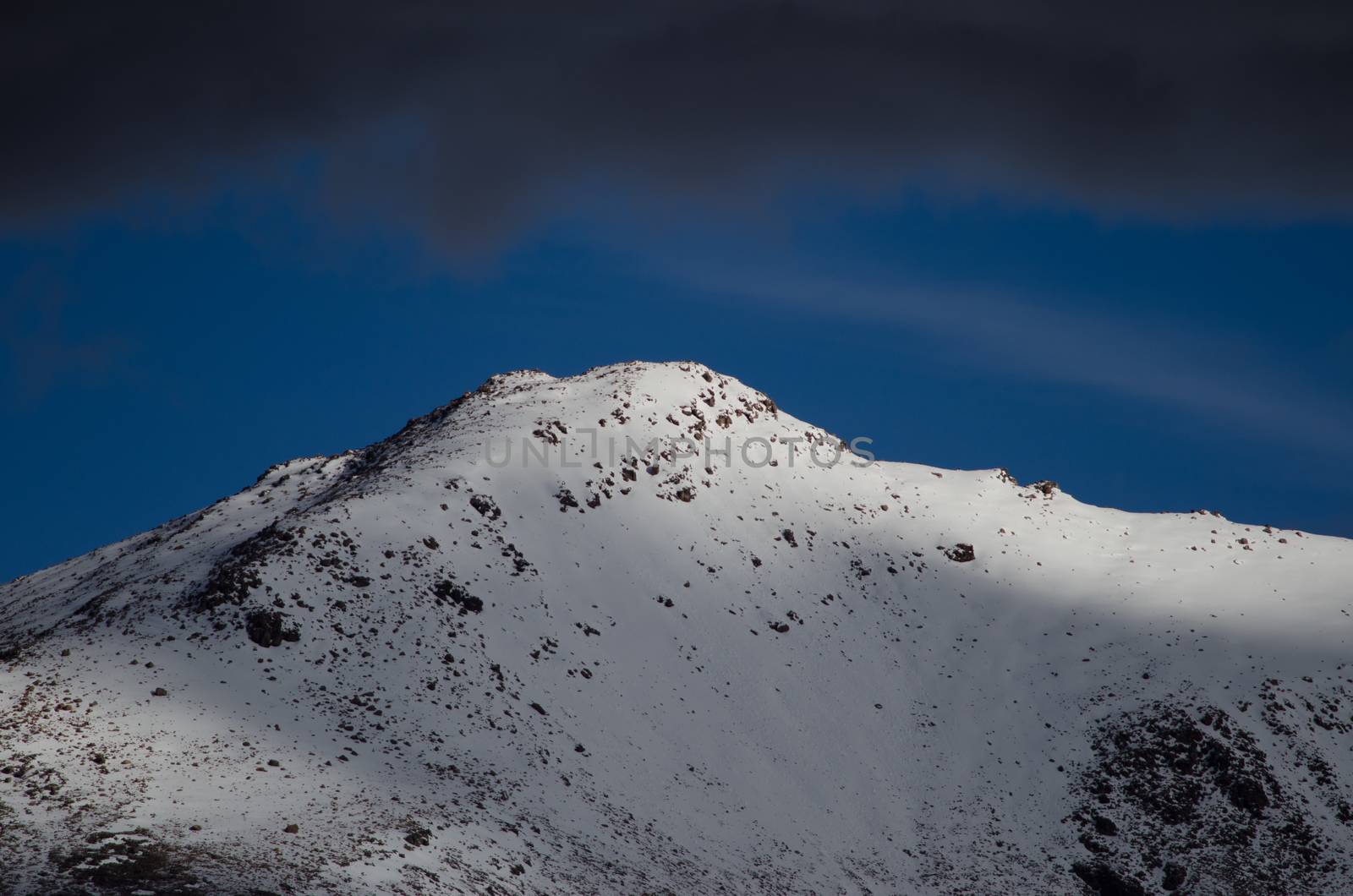 Snowy peak in the Lauca National Park. by VictorSuarez