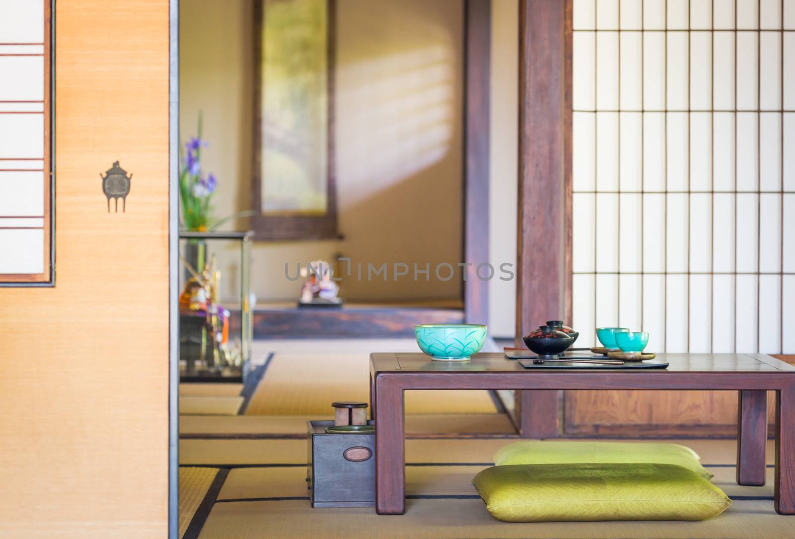 Traditional Interior Japanese Dining and Other Room. by Feverpitched