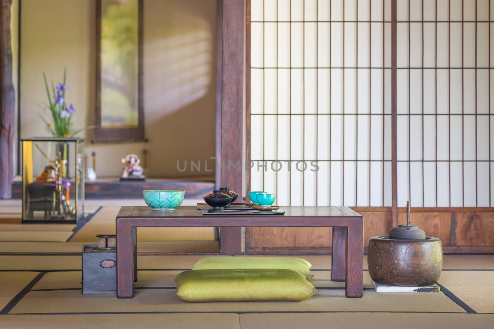 Traditional Interior Japanese Dining and Other Room. by Feverpitched