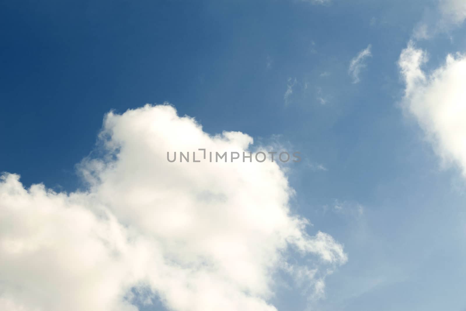 Soft White clouds in the blue sky, Blue sky and clouds background. by shaadjutt36