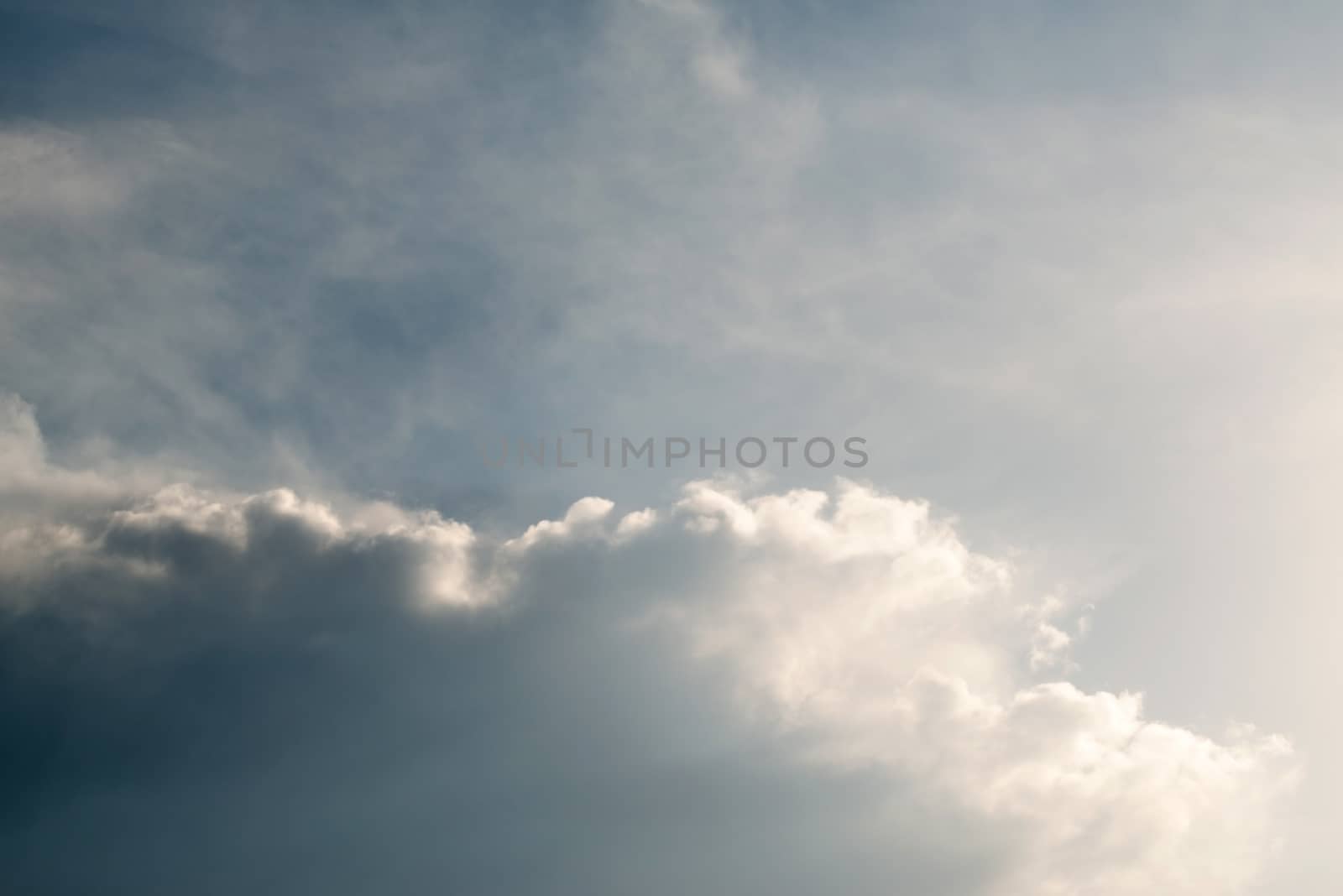 Soft White clouds in the blue sky, Blue sky and clouds background. by shaadjutt36