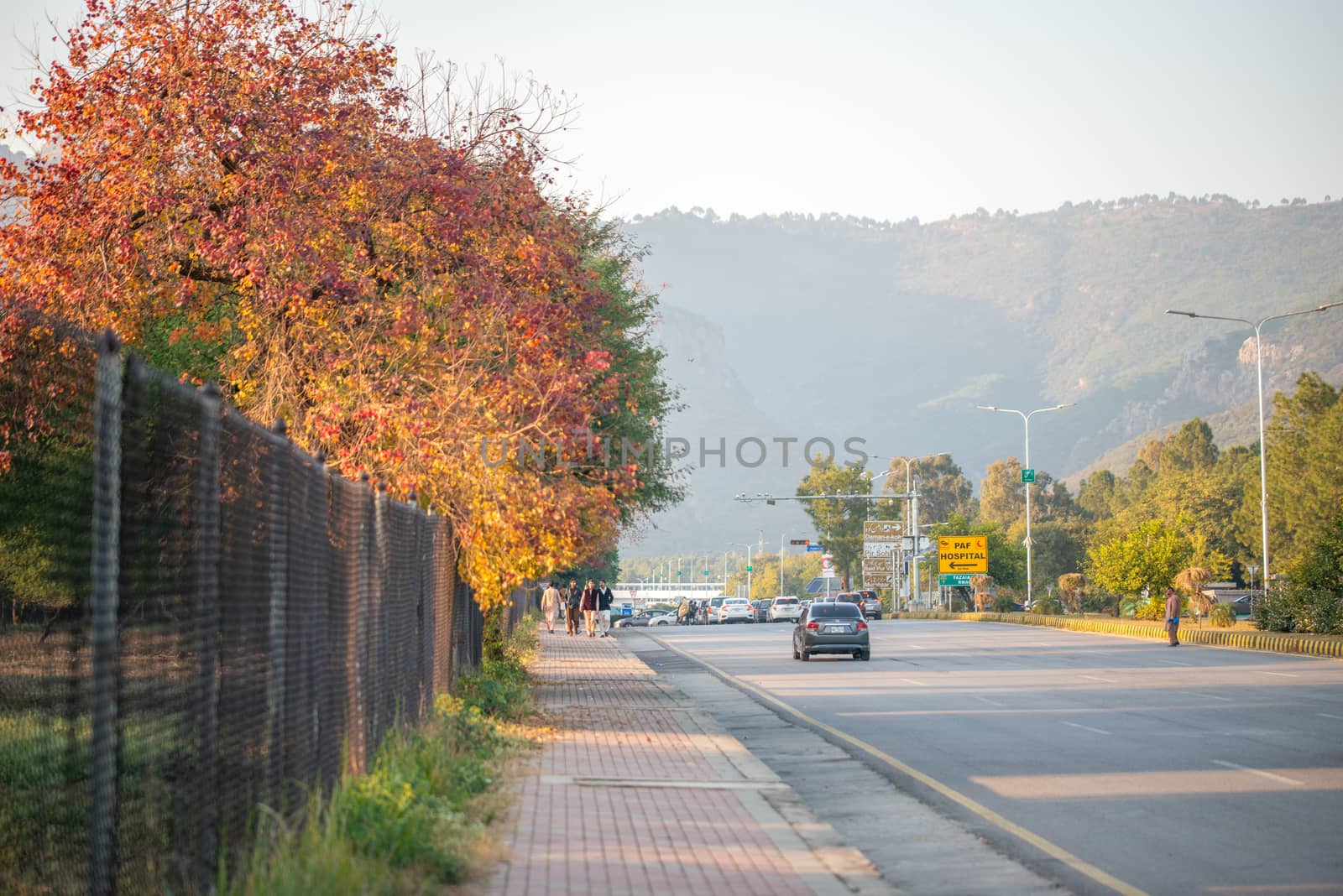 Islamabad City view with mountains  in the background by shaadjutt36