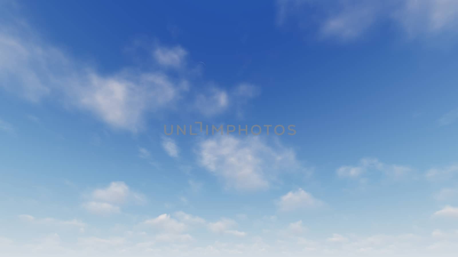 Cloudy blue sky abstract background, blue sky background with tiny clouds, 3d rendering

