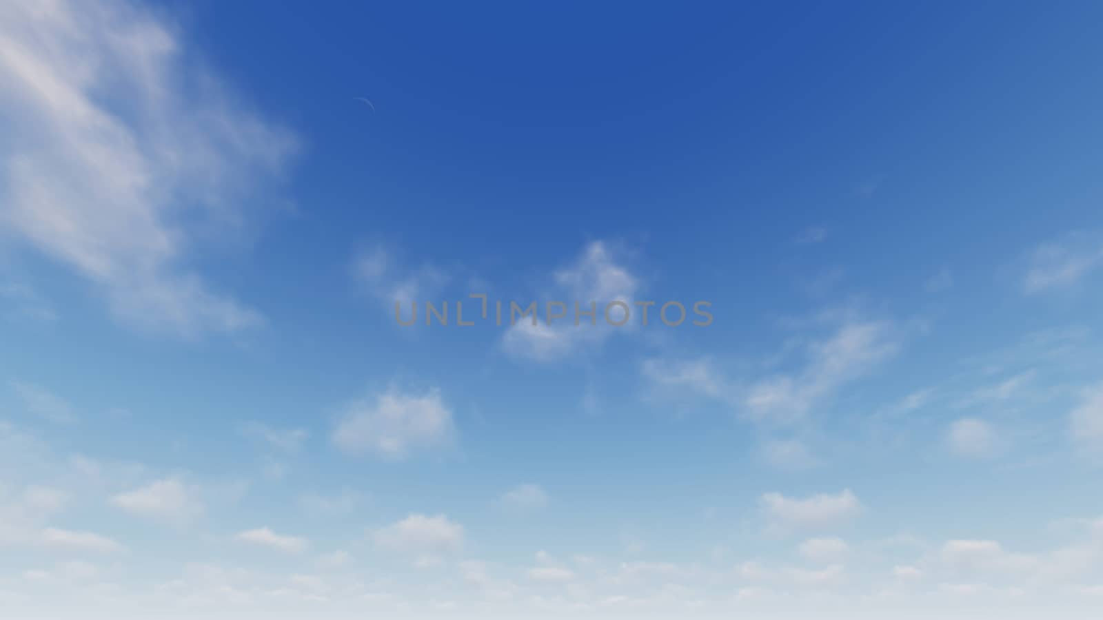 Cloudy blue sky abstract background, blue sky background with tiny clouds, 3d rendering

