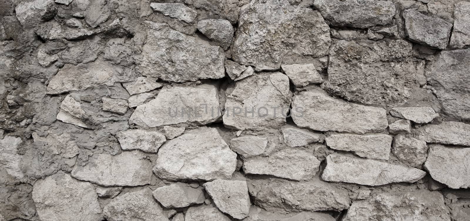 Old stone and wall close-up by SlayCer