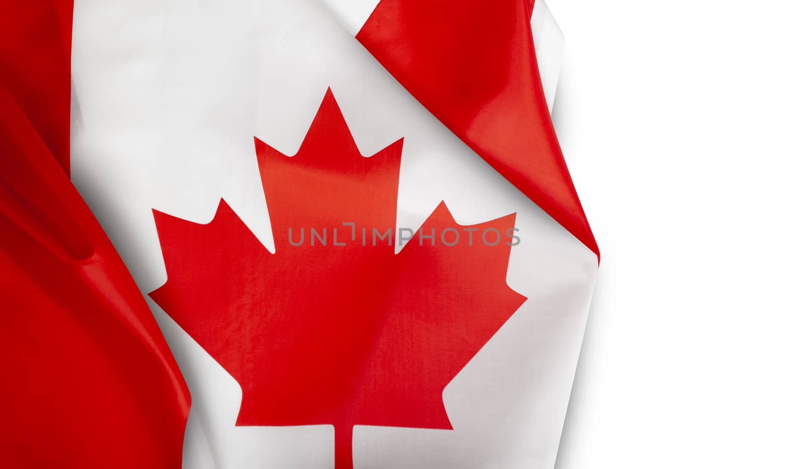 Waving Canada flag isolated on a white background by SlayCer