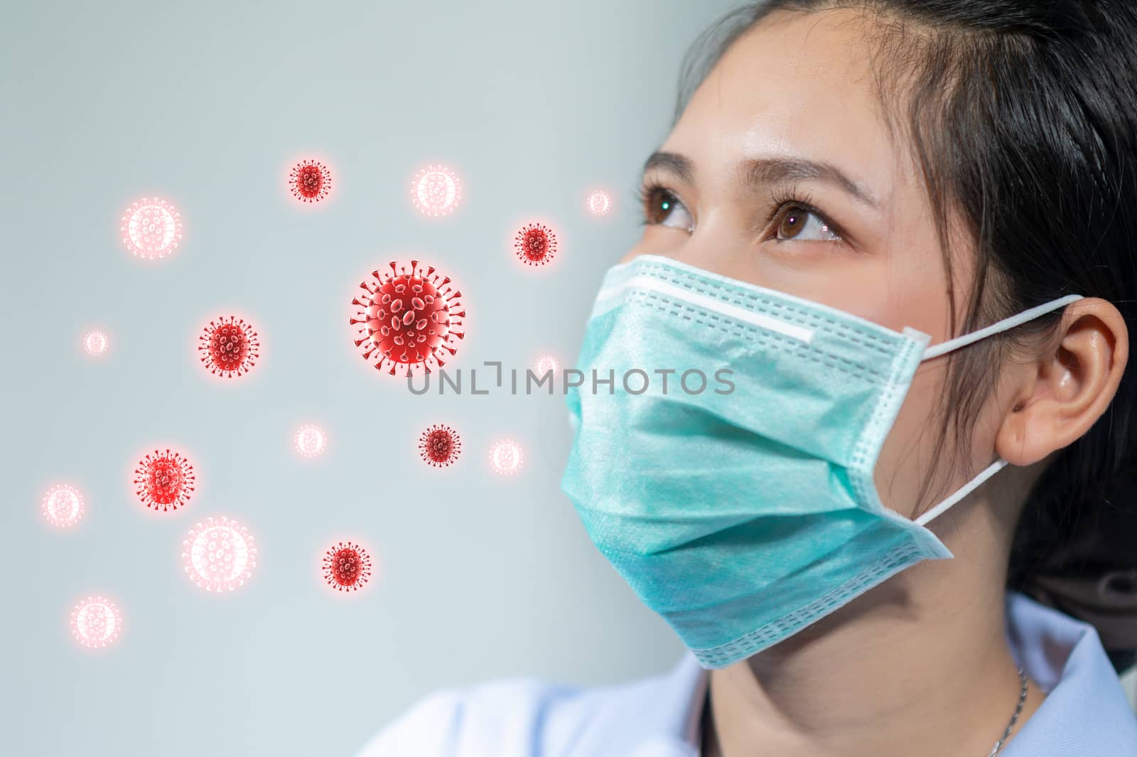 Nurses wear masks to protect against coronavirus covid19 by sarayut_thaneerat