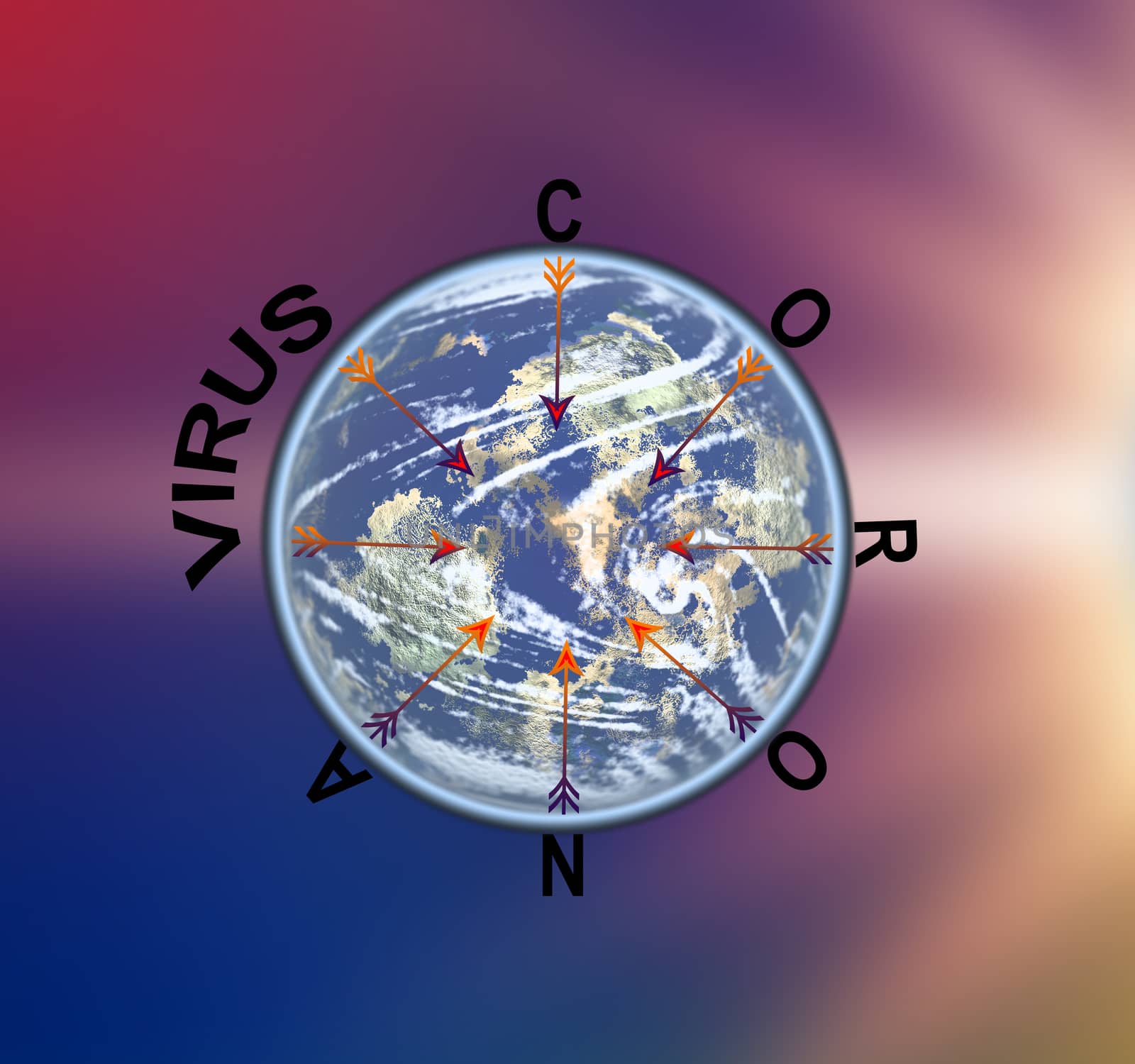 the corona covid 19 virus spreading over the world