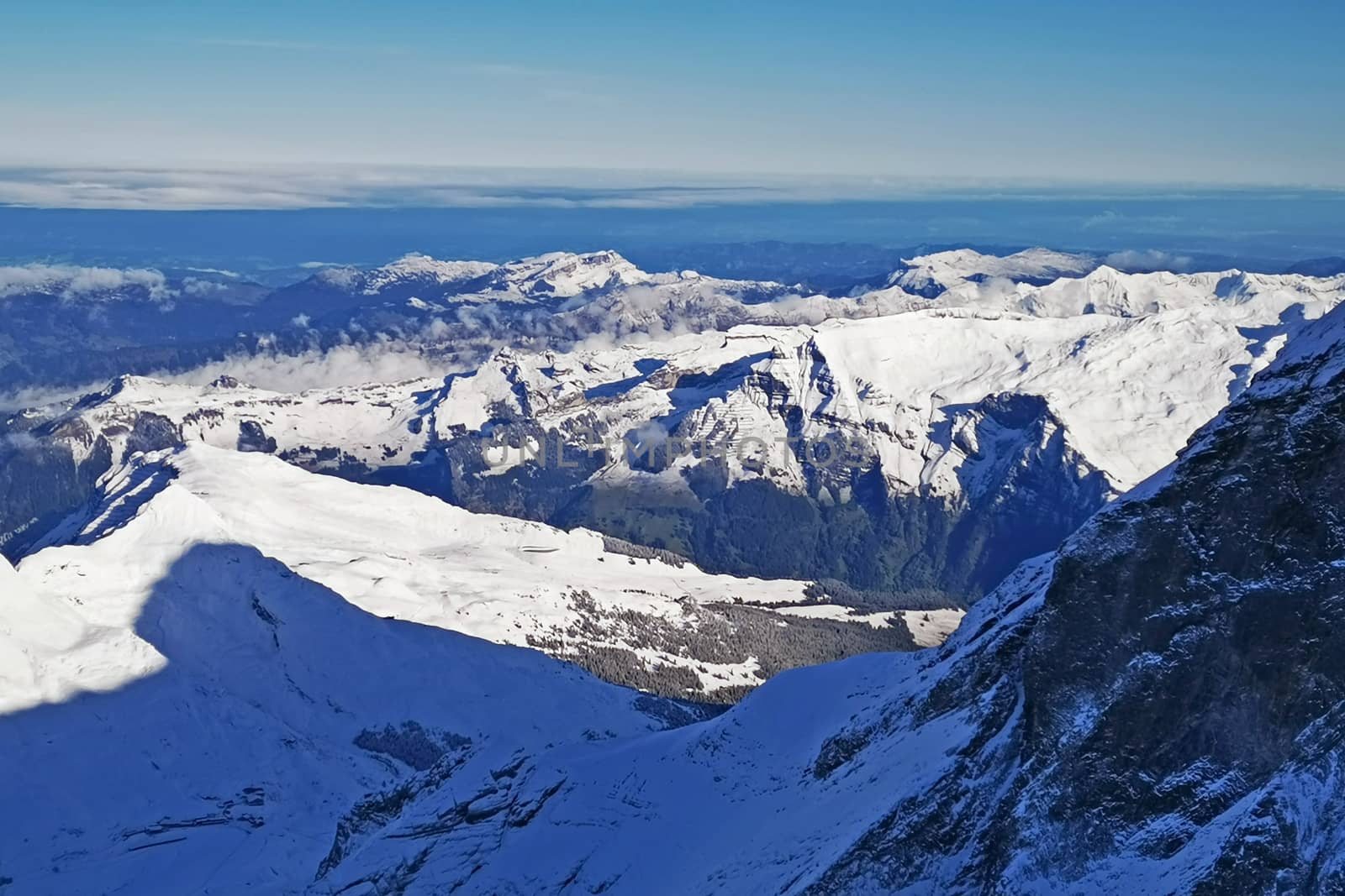 peak of Switzerland Grindelawld snow mountain
 by cougarsan