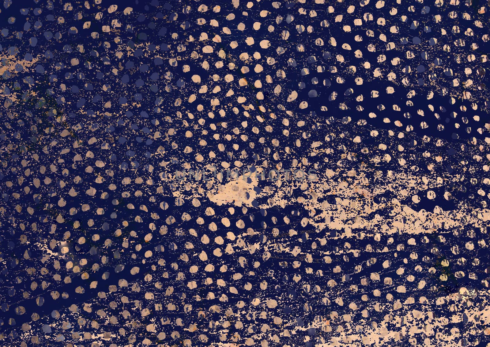 Blue textured background and gold dot pattern effect by cougarsan