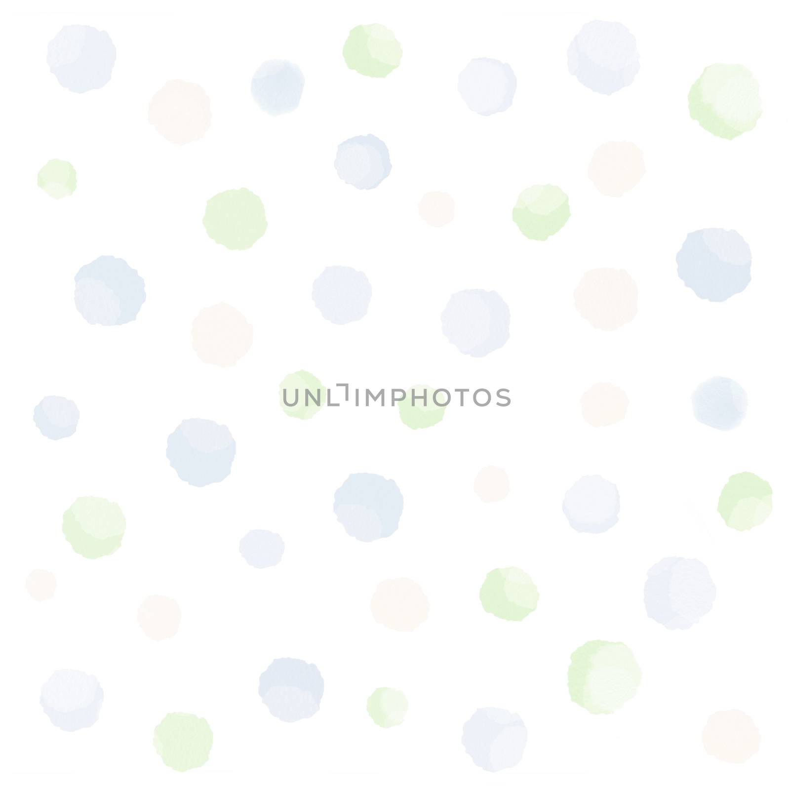 The seamless light soften pastel watercolor dotted pattern paper background