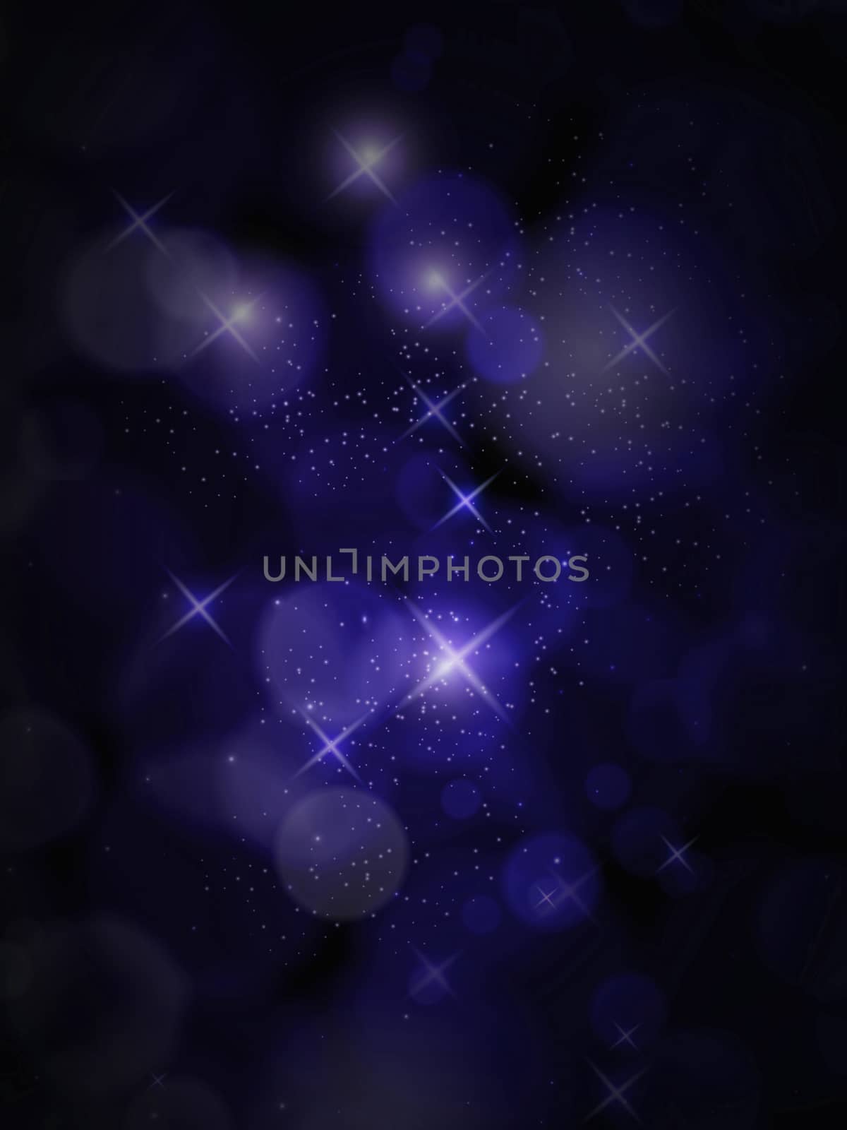 Abstract blue elegant blurred bokeh effect dark background 