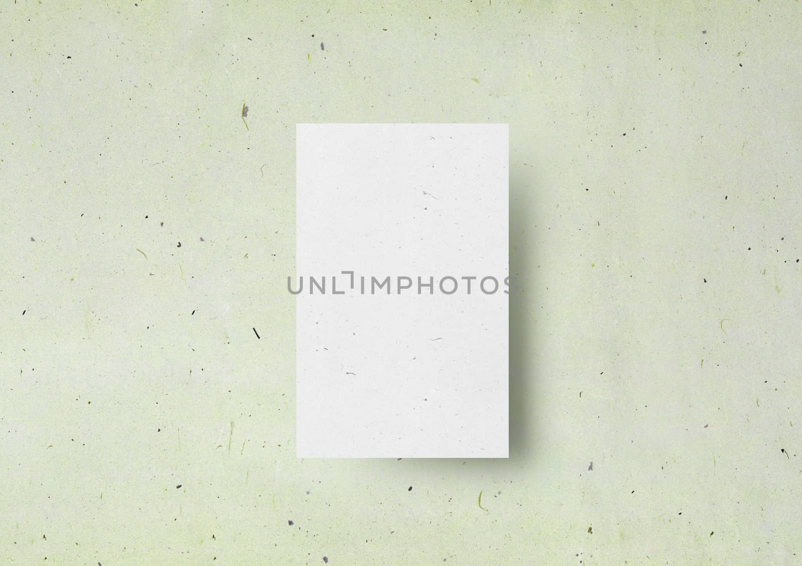 Business card mock-up template Japanese green textured paper bac by cougarsan