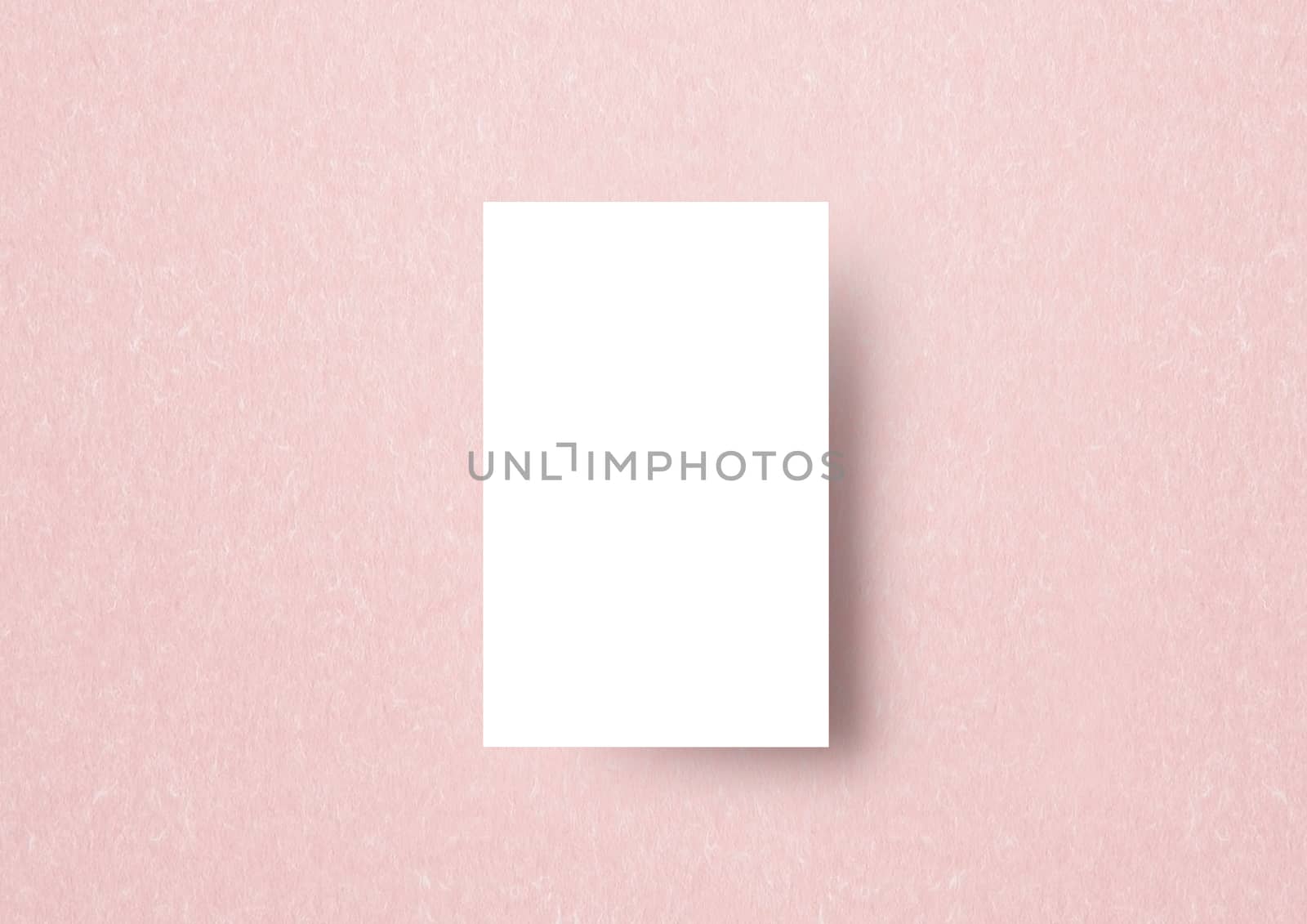 Naemcard mockup template paastel pink Japanese paper backbround by cougarsan