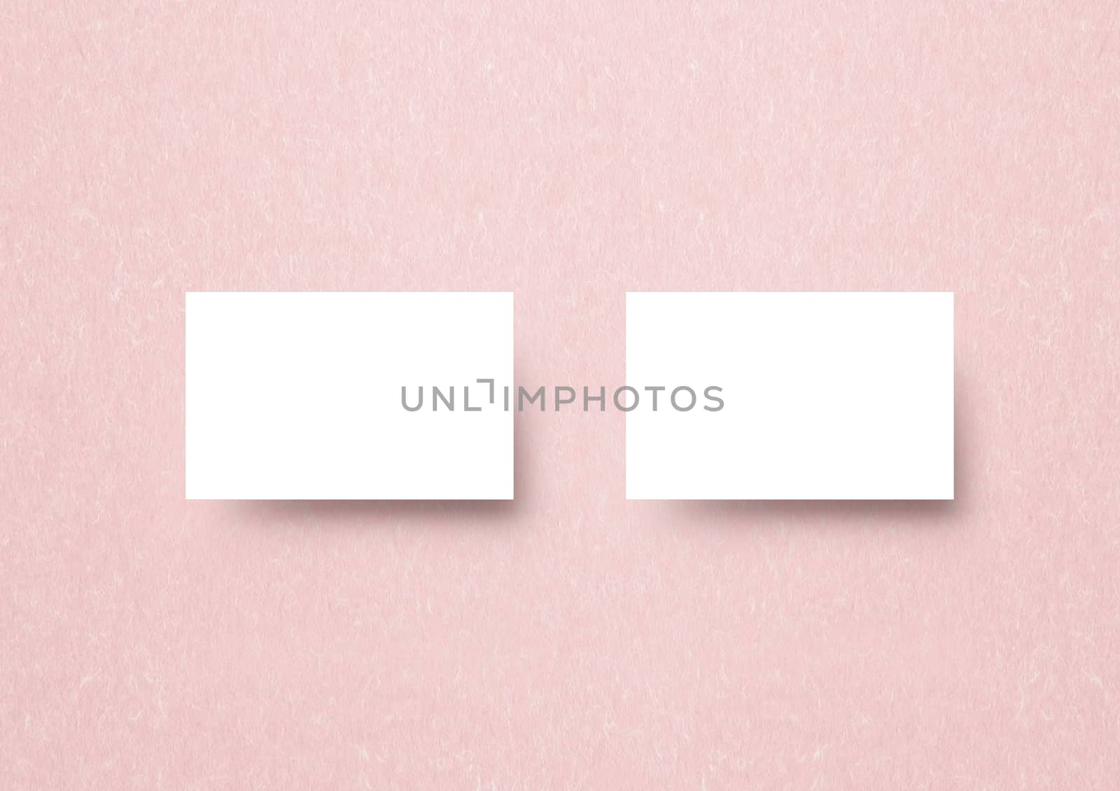 Naemcard mockup template paastel pink Japanese paper backbround by cougarsan