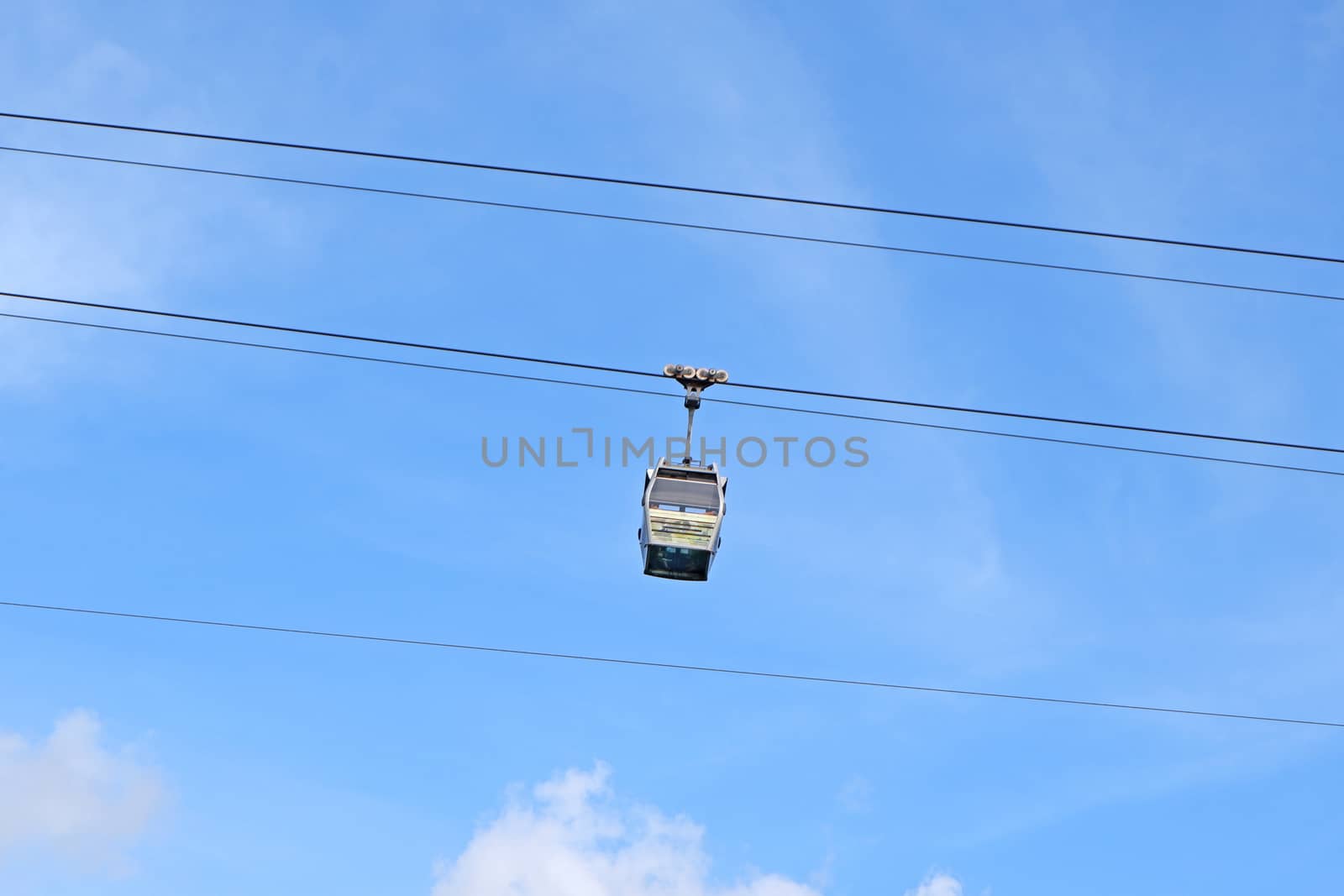 Transportation tool mountain cable car for sight seeing in Hong  by cougarsan