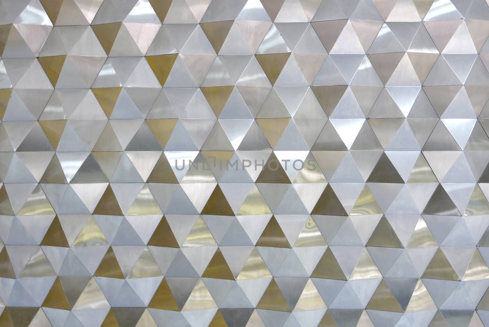 Restaurant wall background with the triangle pattern