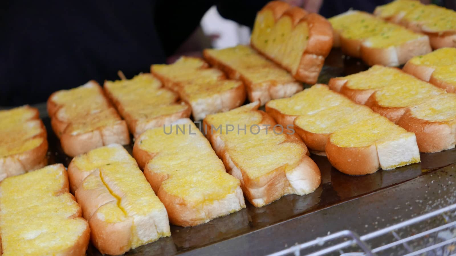 Barbeque outdoor butter garlic bread in Thailand by cougarsan