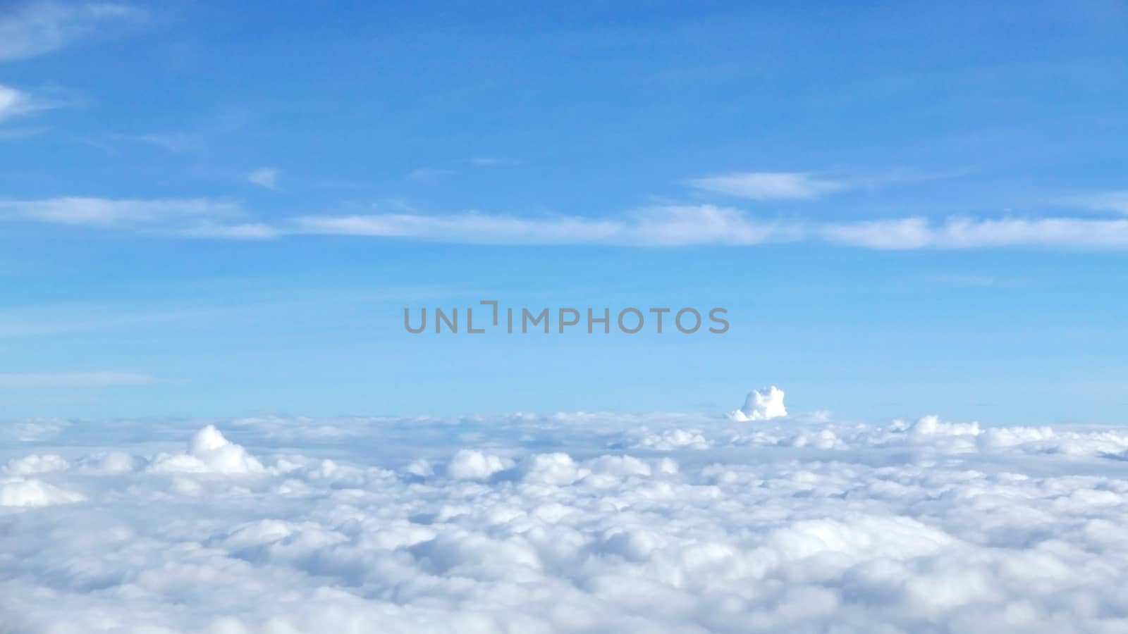 Blue sky cloudscape natural background layout  by cougarsan
