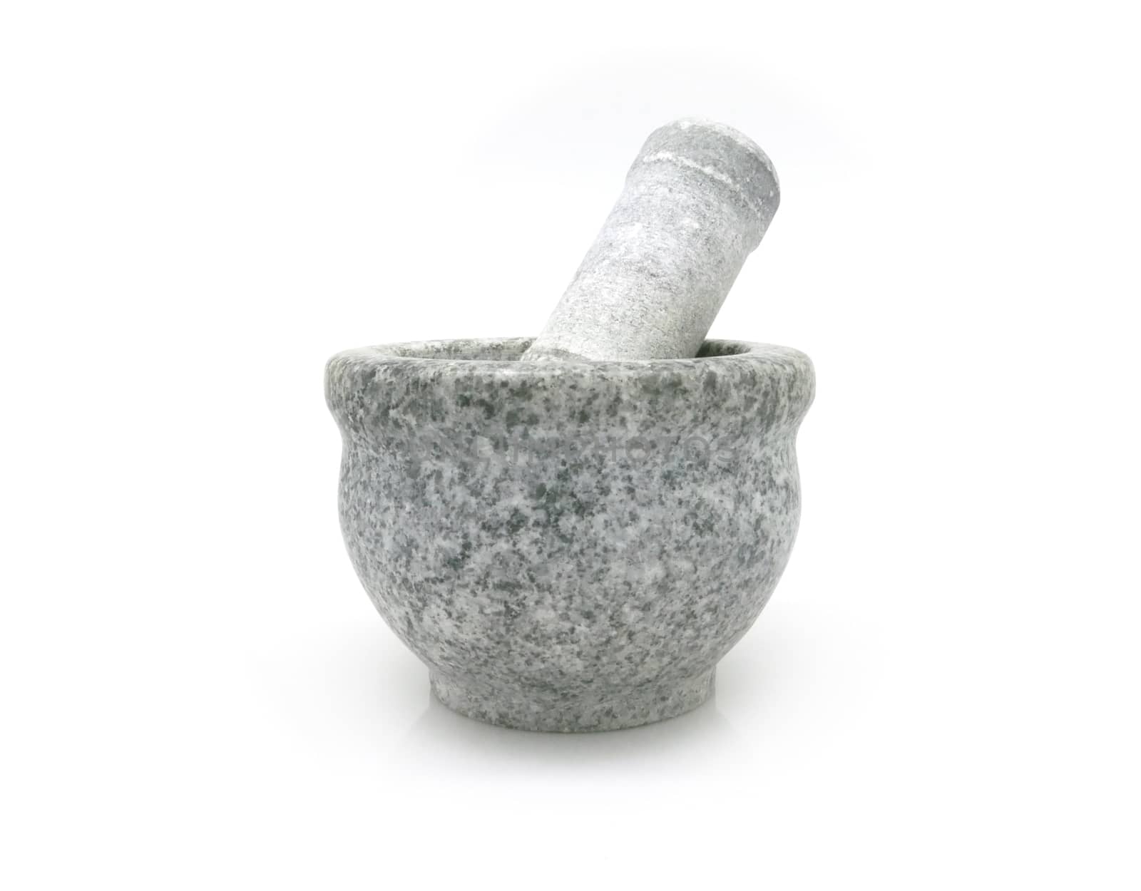 isolated stone bowl on white background