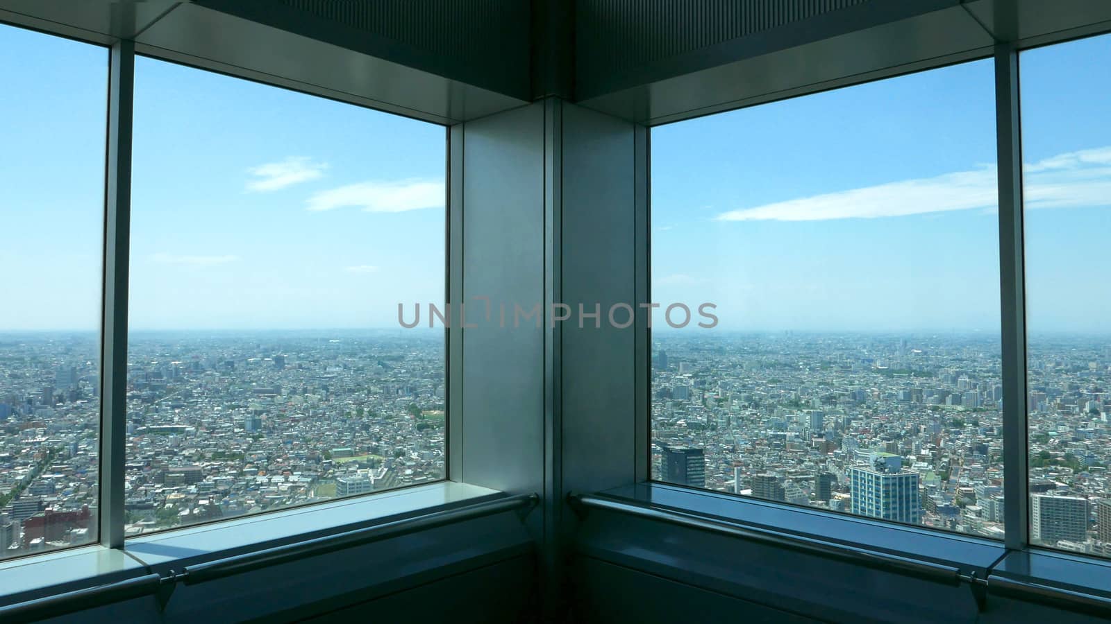 Japan Tokyo city top view from the skytree tower by cougarsan