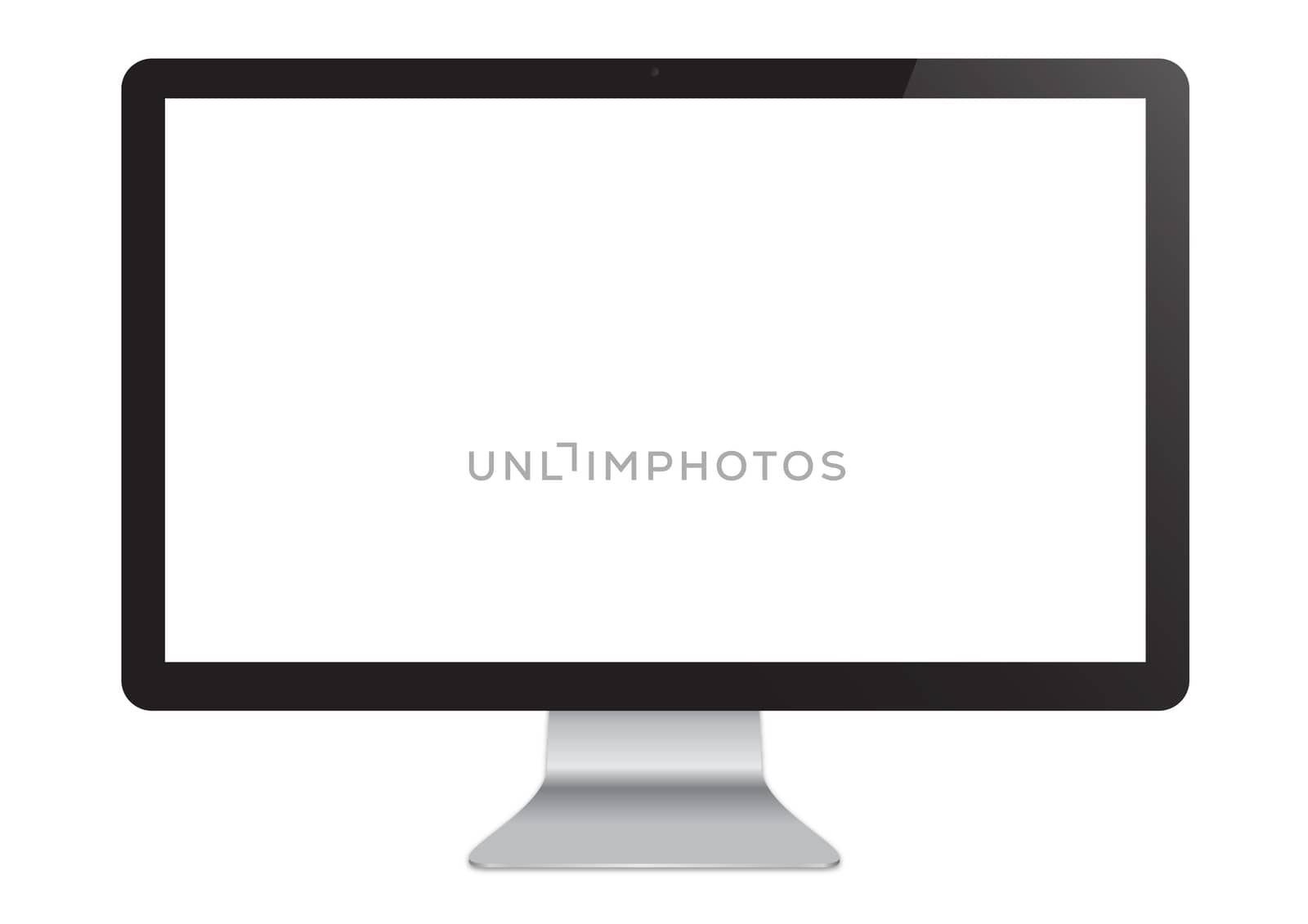 The isolated LED Cinema Display computer monitor template