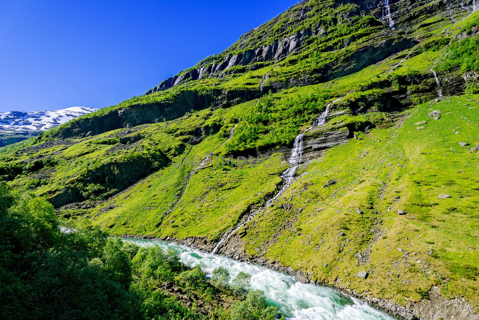 Flam valley with Flamselvi river by Nanisimova