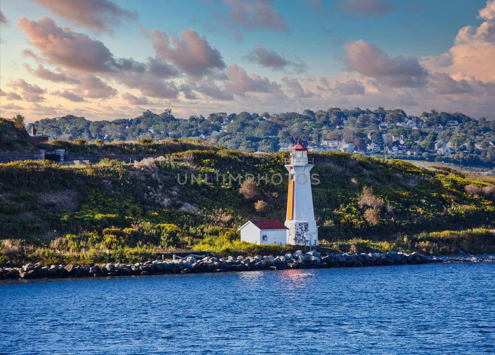 Lighthouse on Green Coast of Nova Scotia by dbvirago