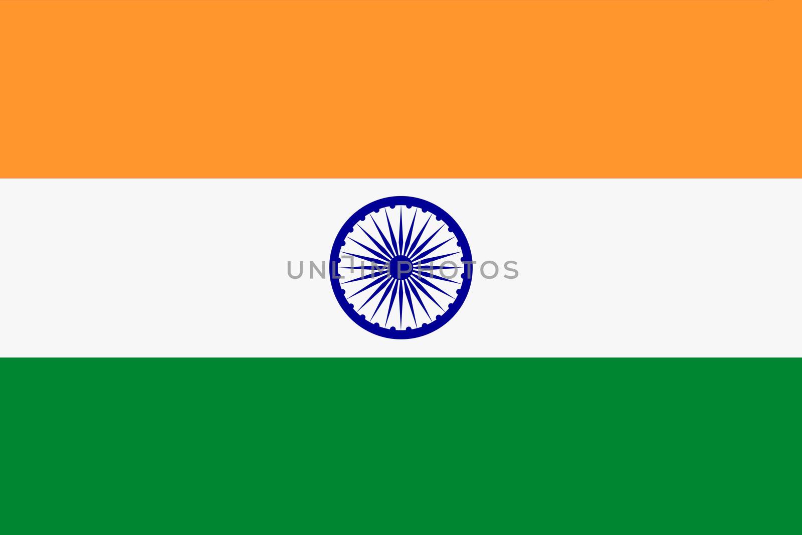 An India flag background flag illustration saffron white green Ashoka Chakra blue wheel