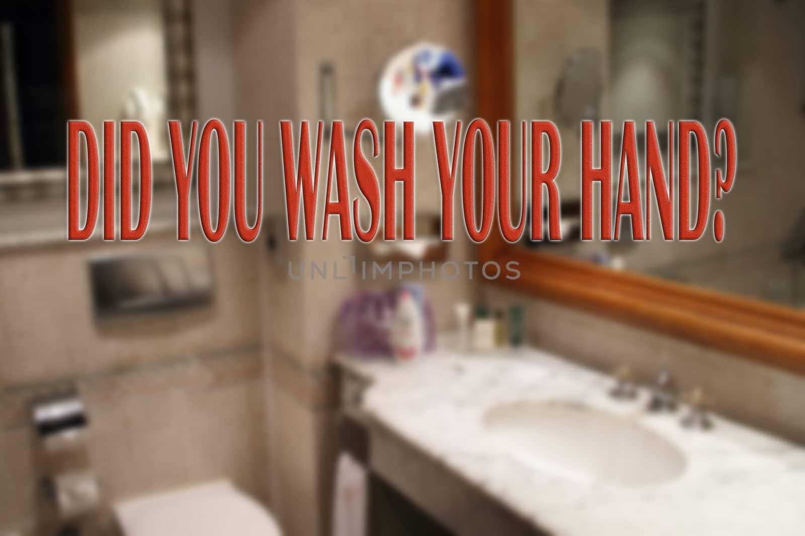 A text reminding you of hygiene. by bonilook