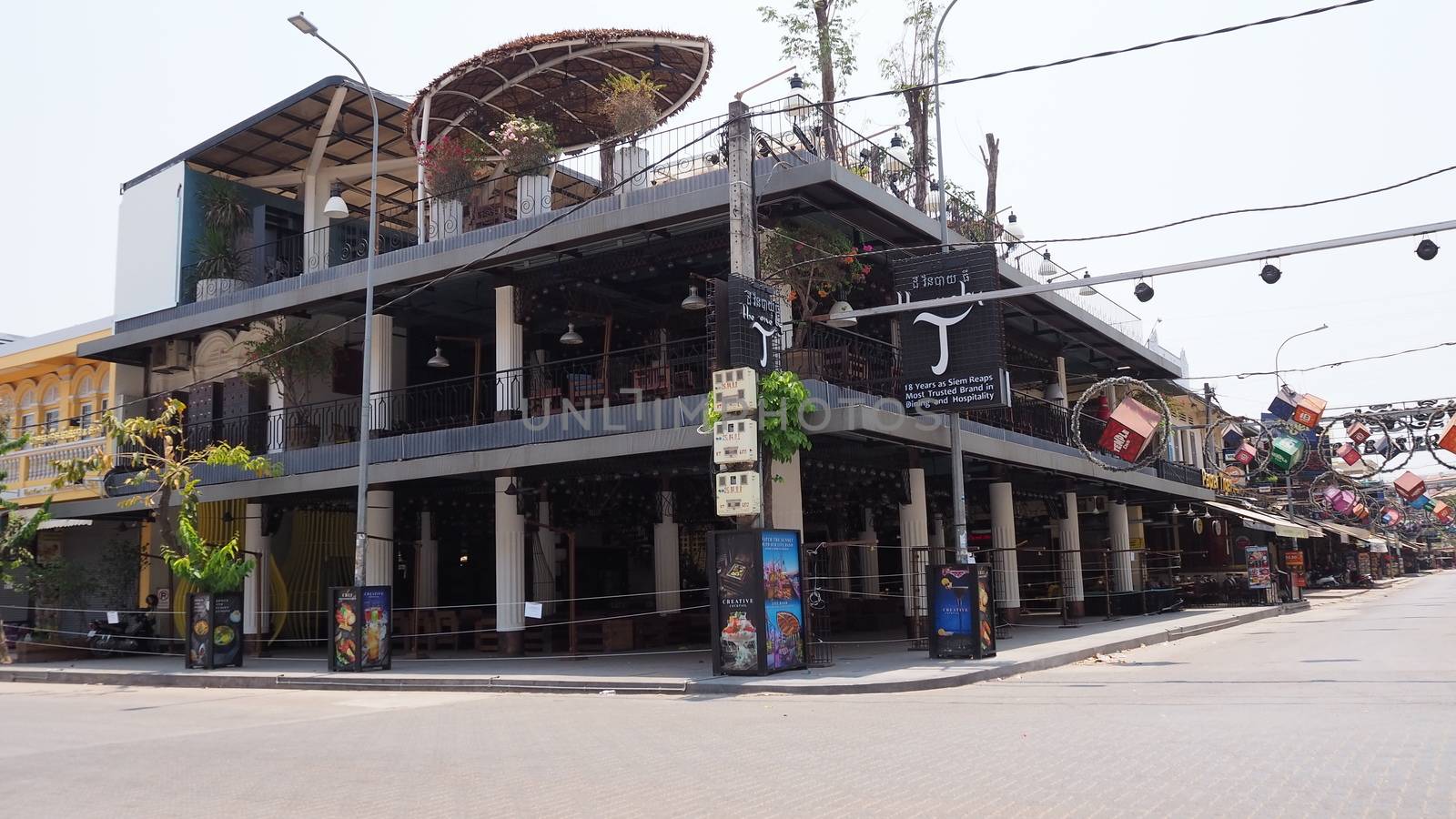 restaurants close in siem reap cambodia tourist area as corona lockdown strikes