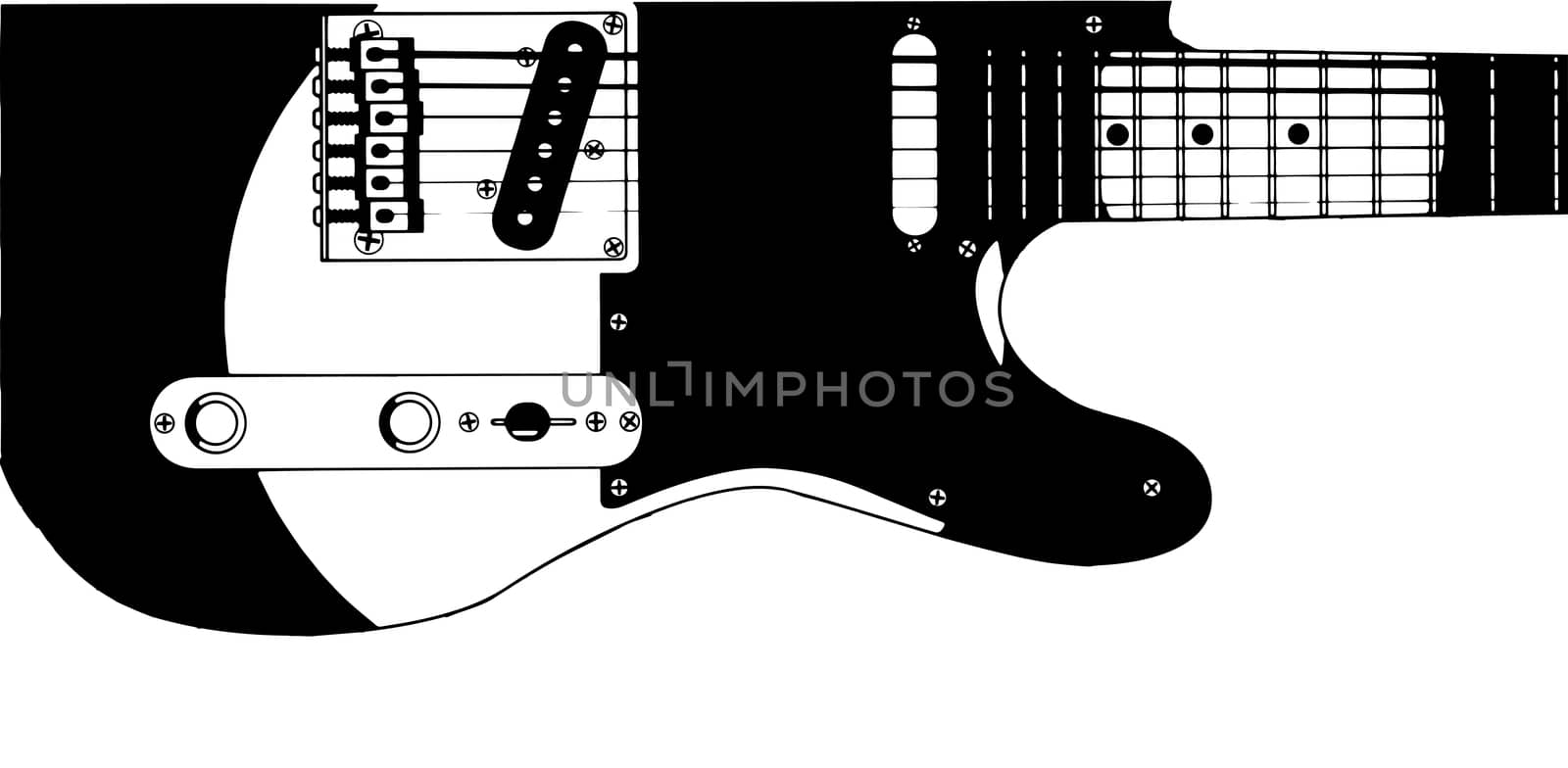 Electric Guitar Drawing by Bigalbaloo