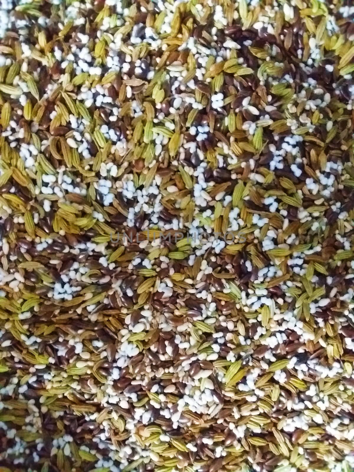 mixing colorful indian spices