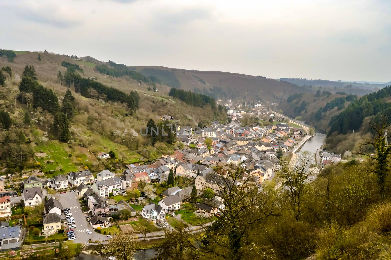 View of the city of Vianden  by Philou1000