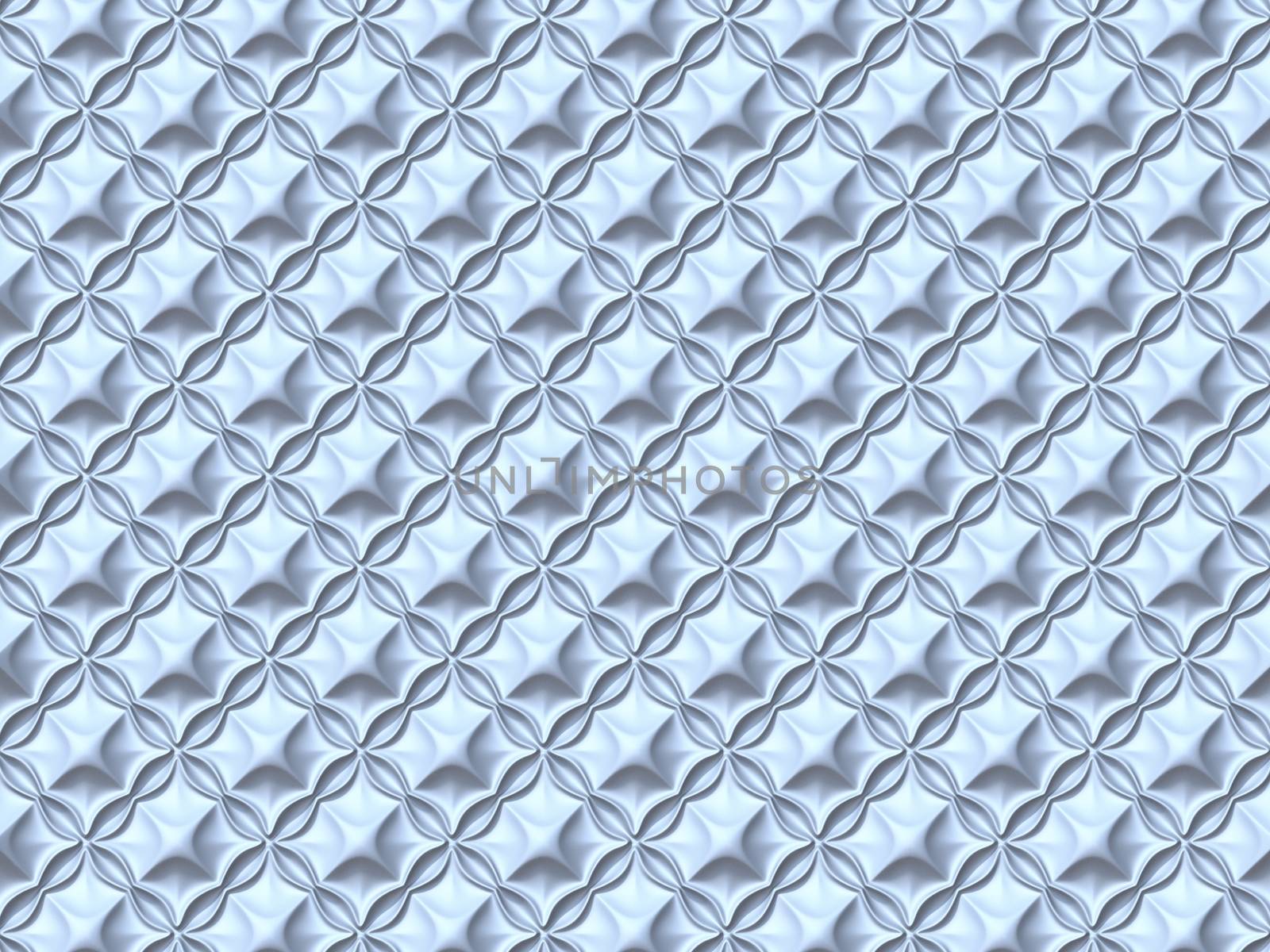 Abstract wavy square white background 3D render illustration