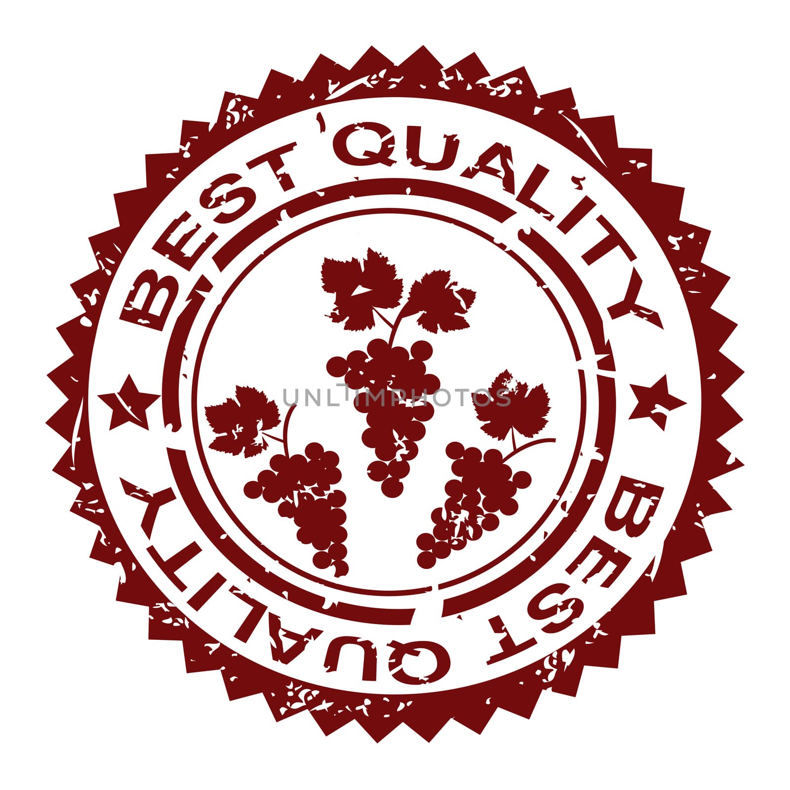 Best quality rubber stamp with bunch of grapes