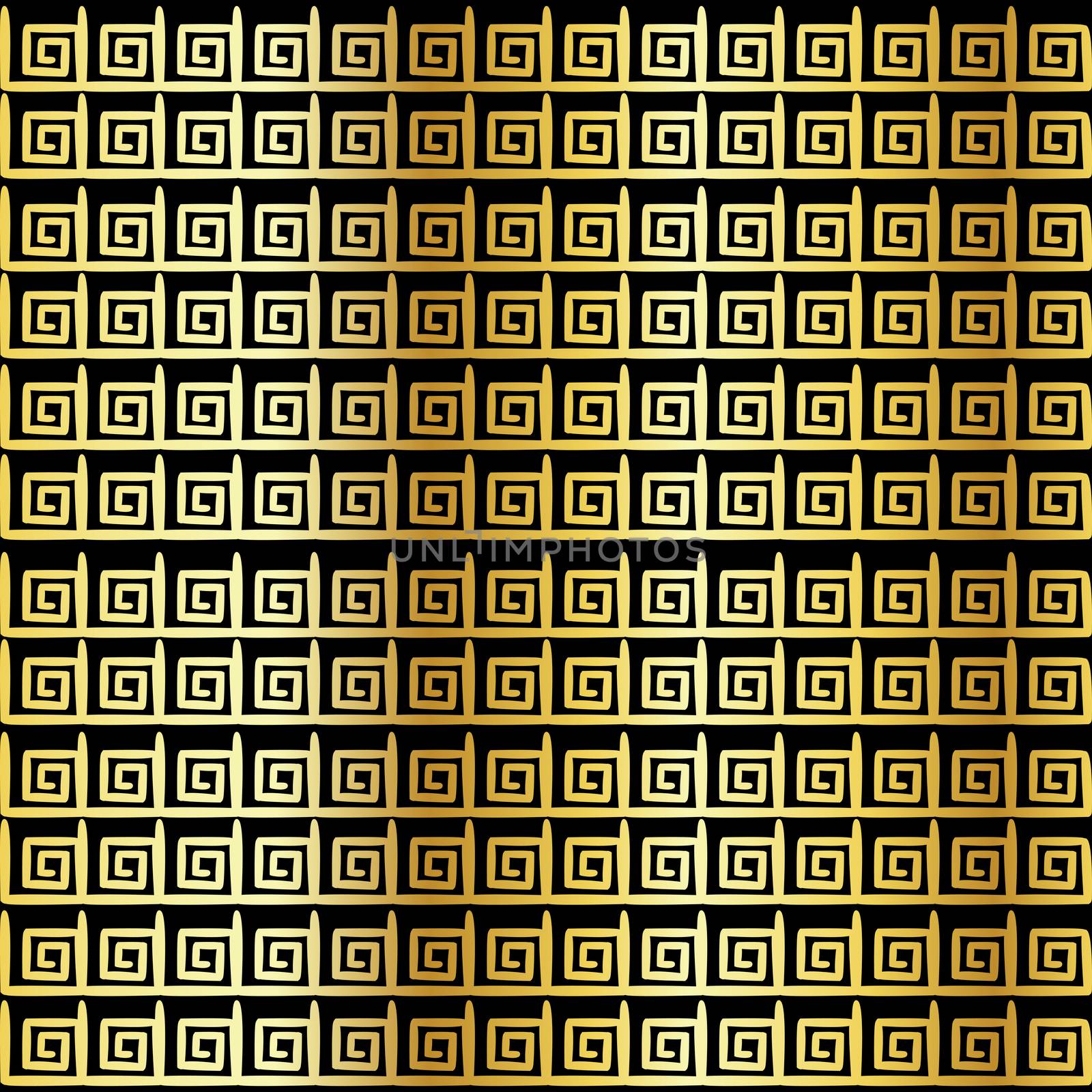 Golden geometric ethnic symbol seamless pattern