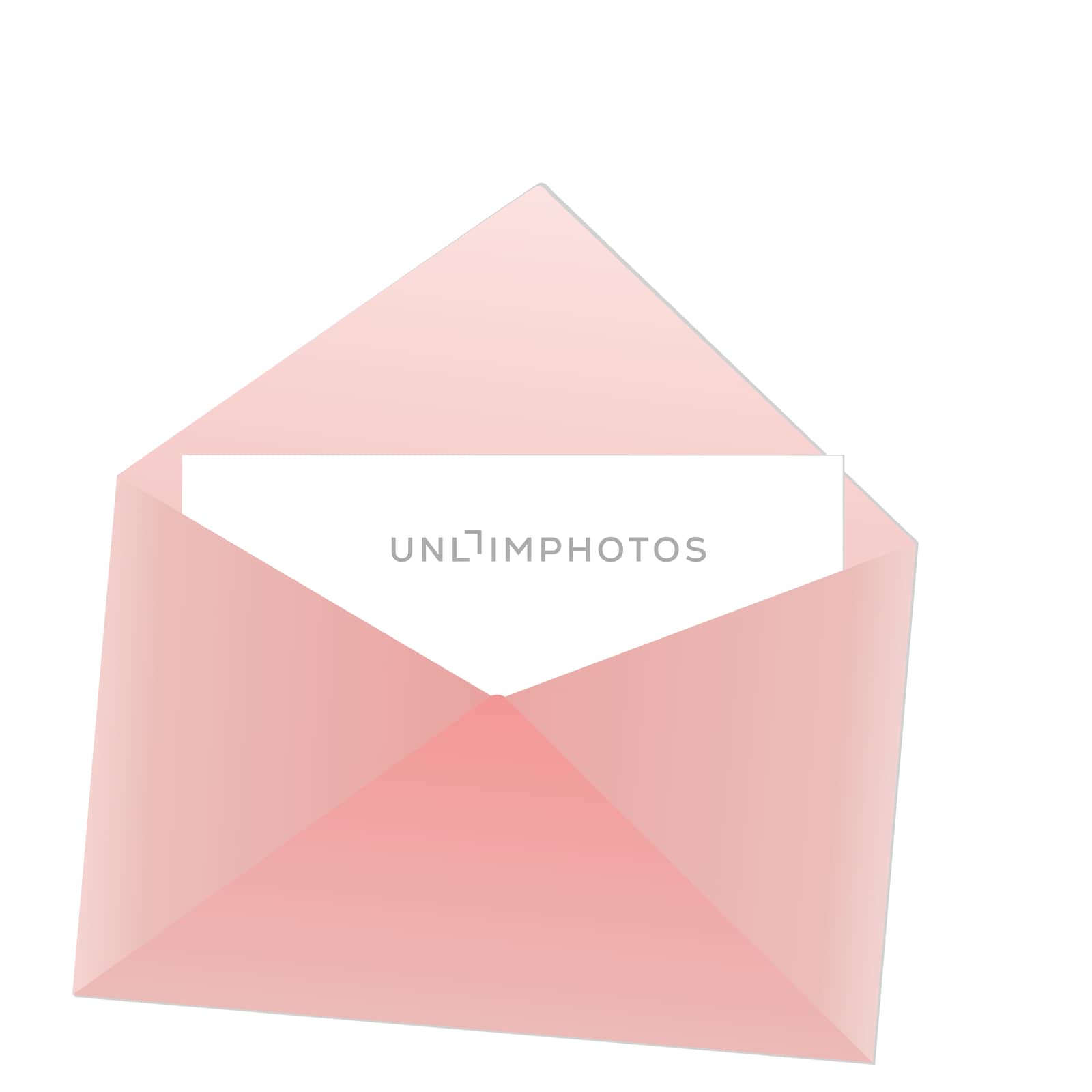 Pink envelope with note by hibrida13