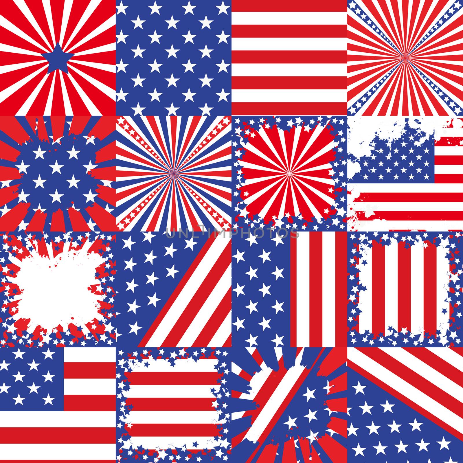 USA flag background set by hibrida13