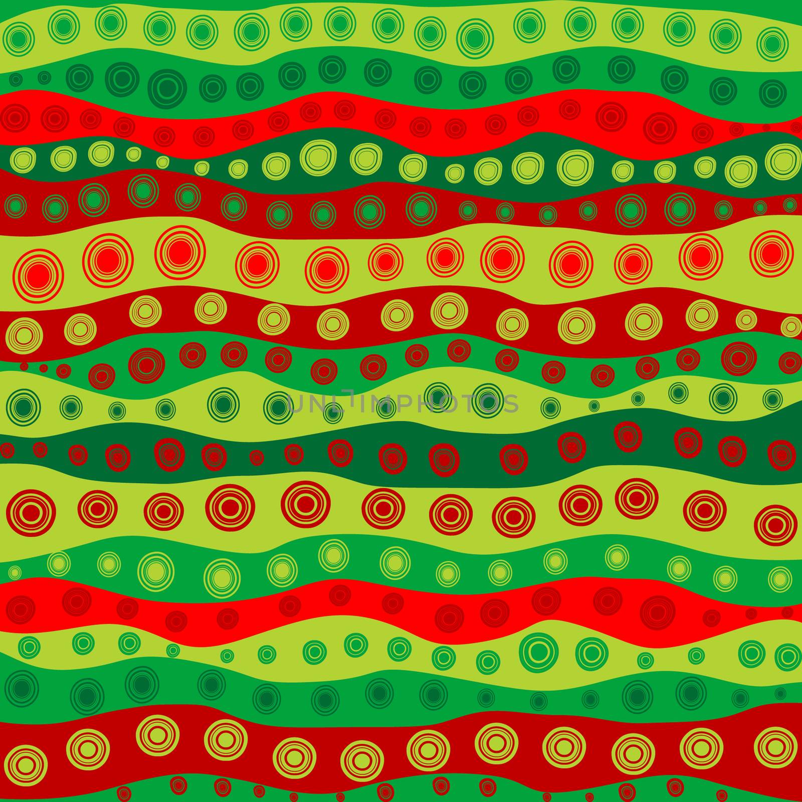 Wavy geometric background with circles by hibrida13