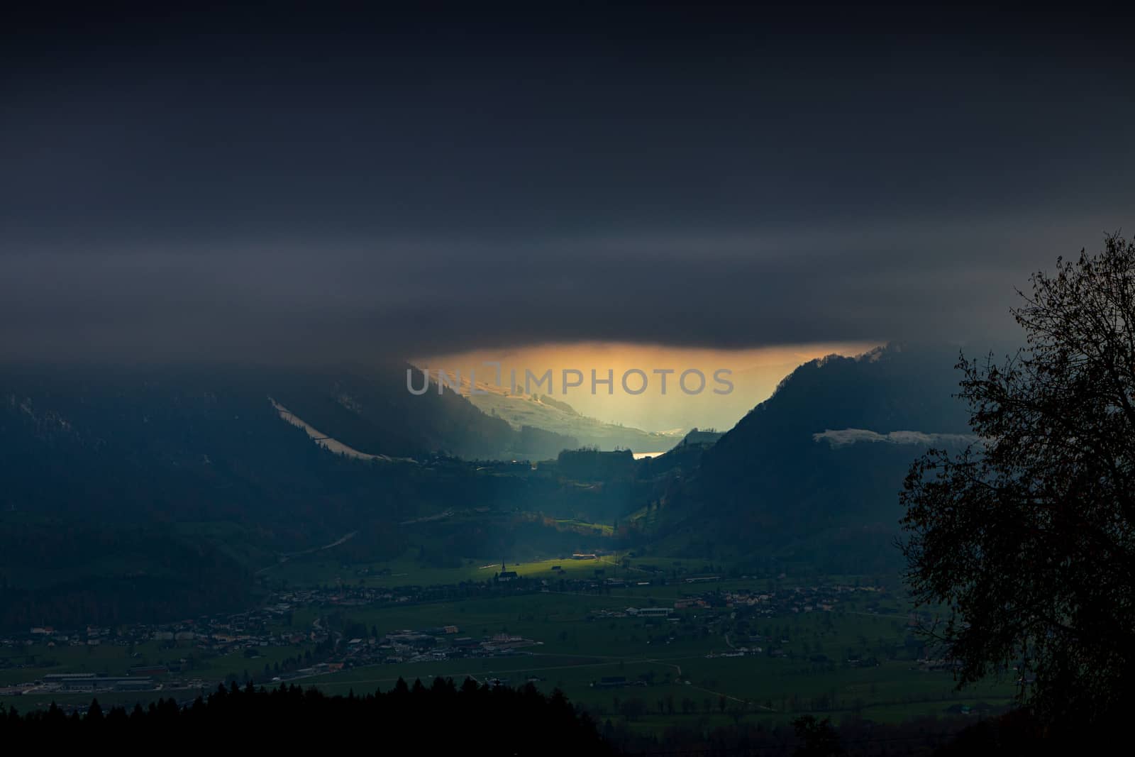 above the fog in Lungern with the swiss Alps by PeterHofstetter