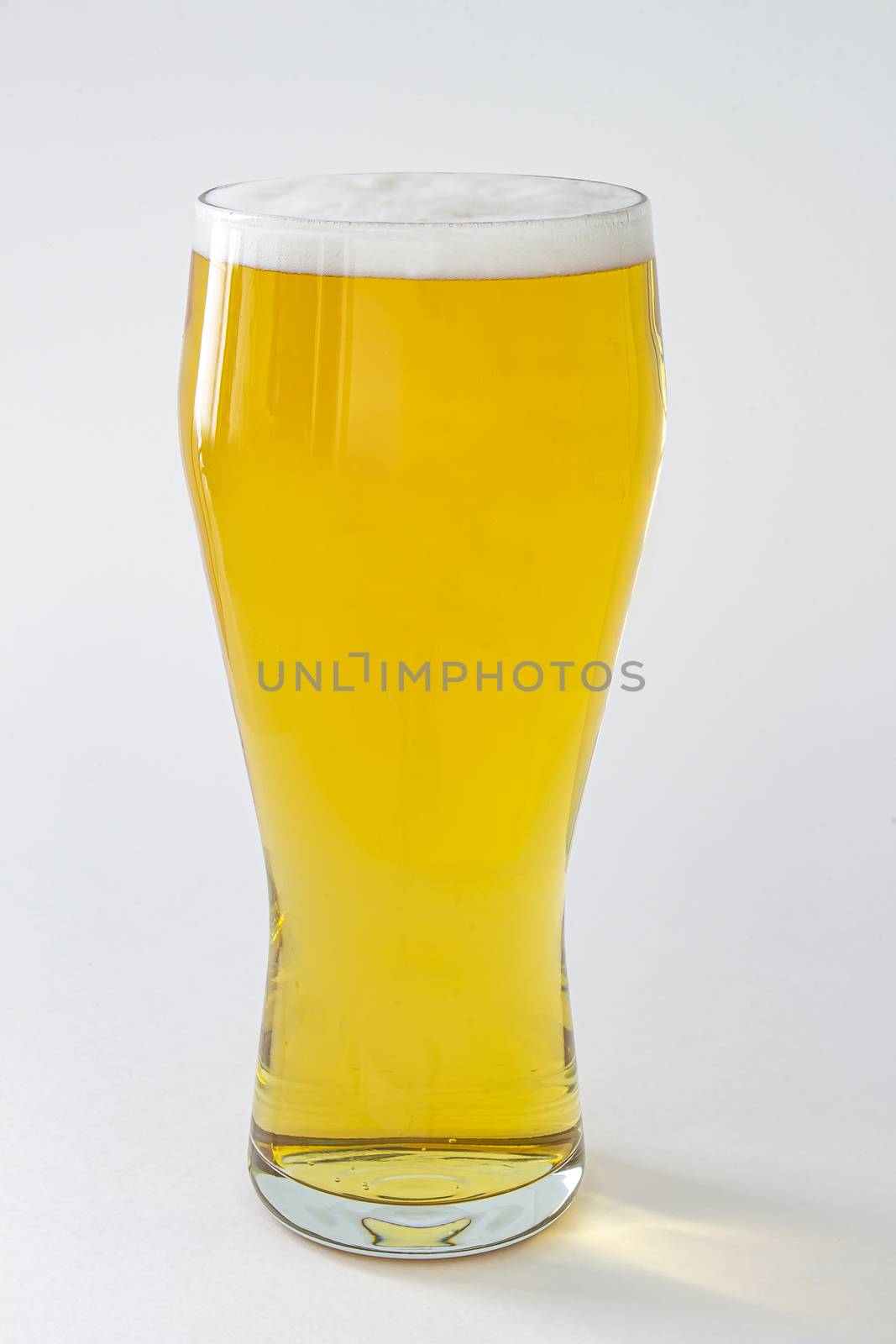 An isolated Budweiser beer pint on a white background by oasisamuel