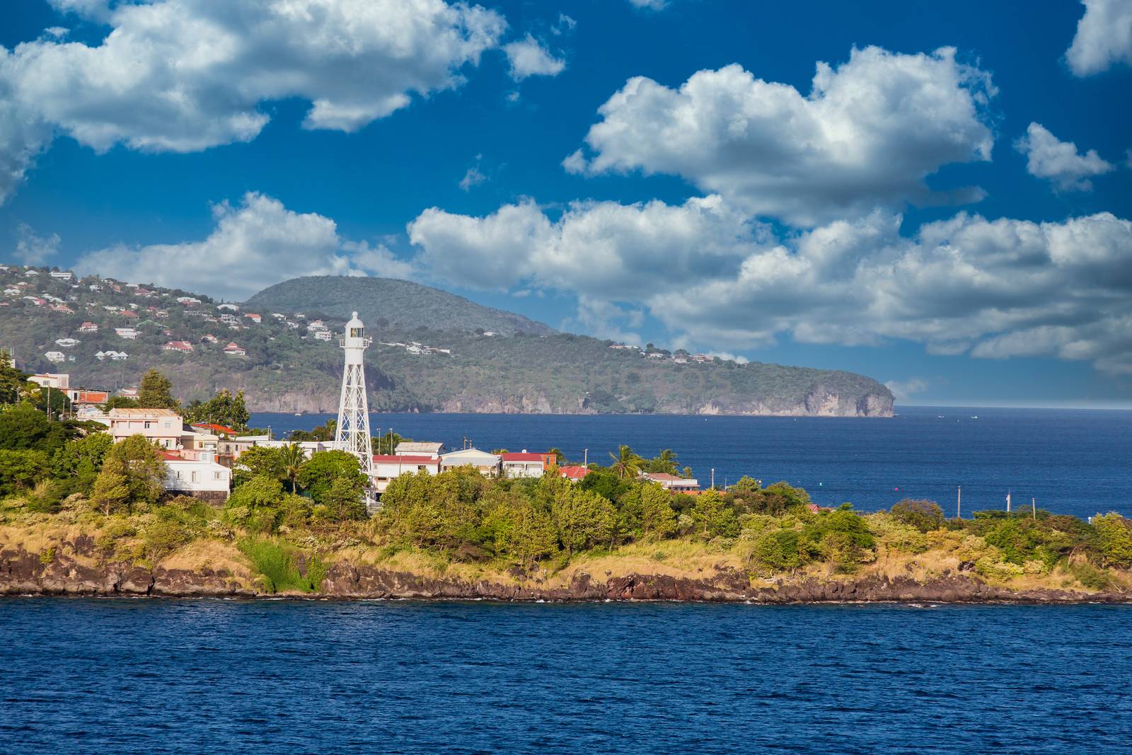 Beacon on Coast of Martinique by dbvirago