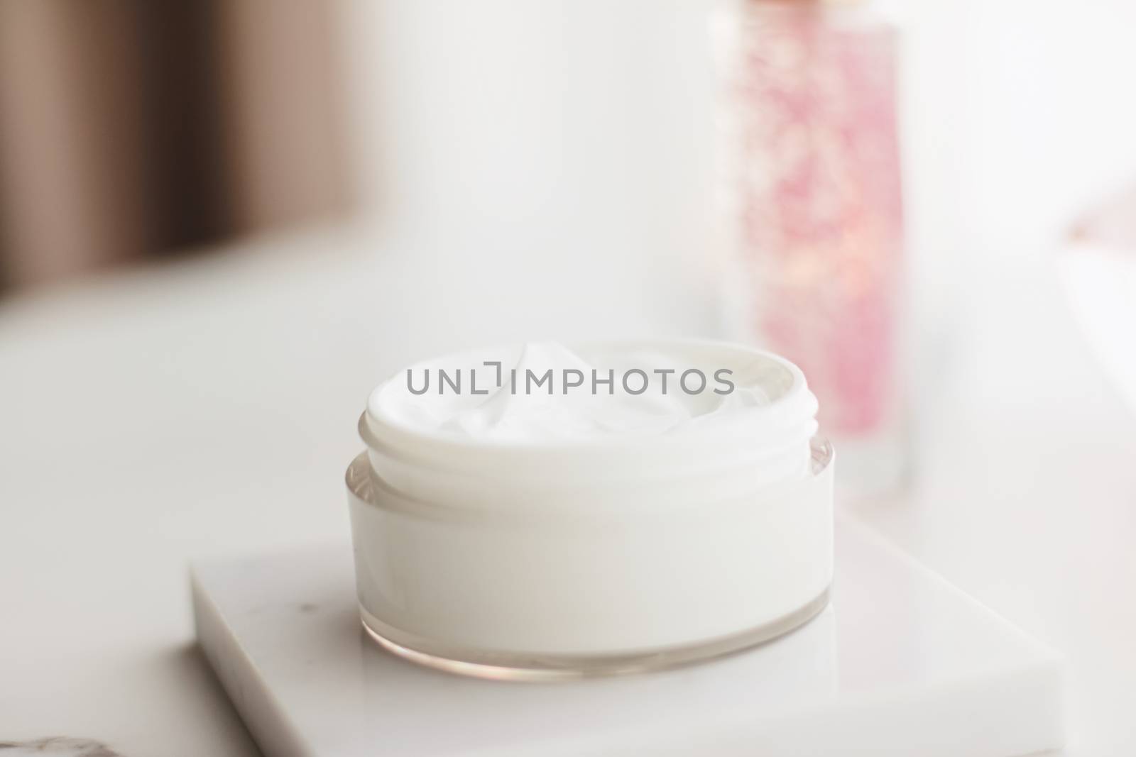 Face cream moisturizer in a jar, luxury skincare cosmetics and a by Anneleven