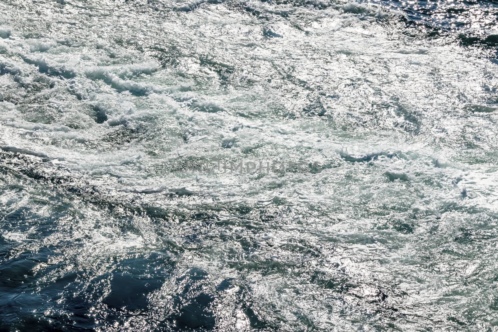 wavy sea view in nature for background and wallpaper