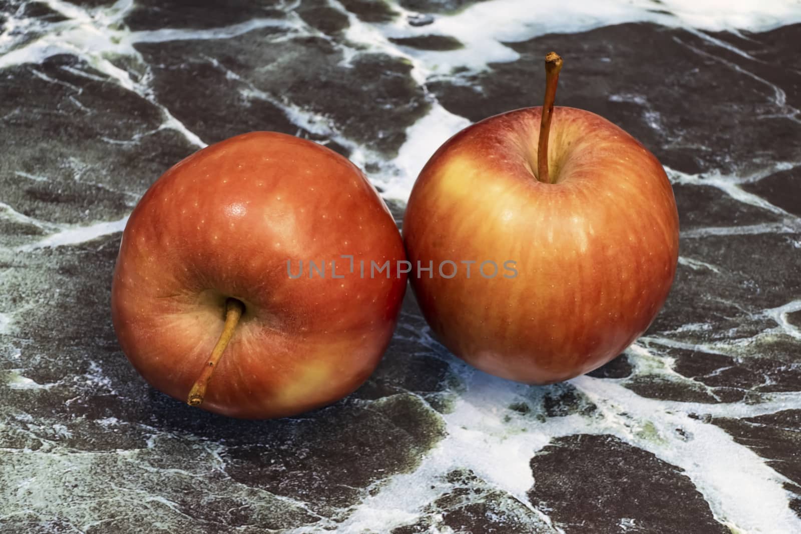 close up ready to eat apple fruit on background